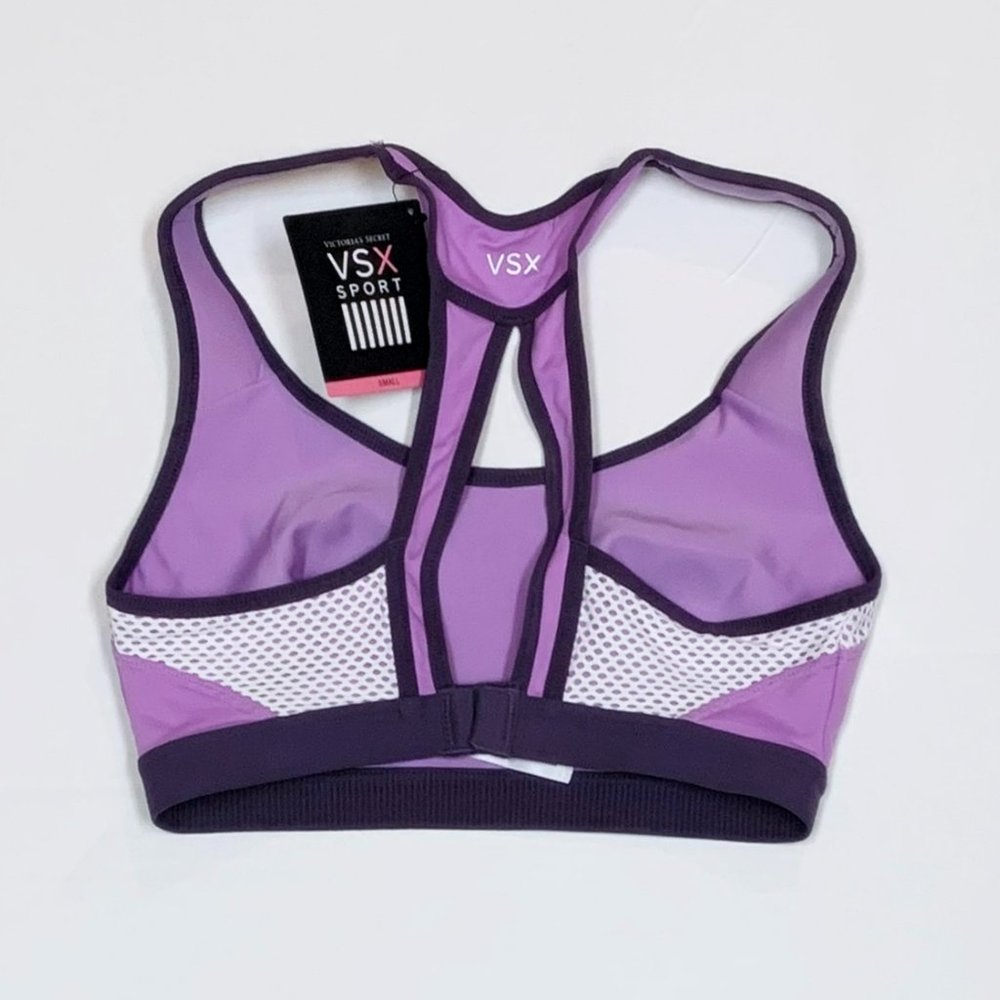 2X Victoria's Secret VSX Sports Bra Lot Lined Body Wick Small NEW - Picture 3 of 5